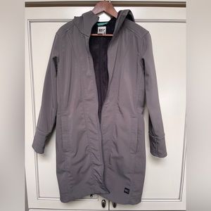 MEC women’s grey M lined rain/wind jacket